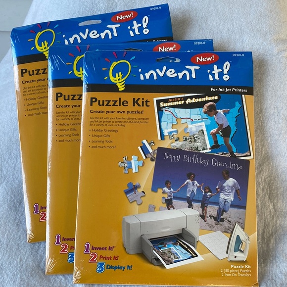 Invent it! Other - Puzzle Kit Bundle - 3 Packs NWT - Invent It!